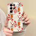 New Christmas Santa Claus Phone Case For Samsung Galaxy S25 S24 S23 S22 Ultra Plus S21 FE A73 A72 A55 A54 TPU Anti-Scratch Cover