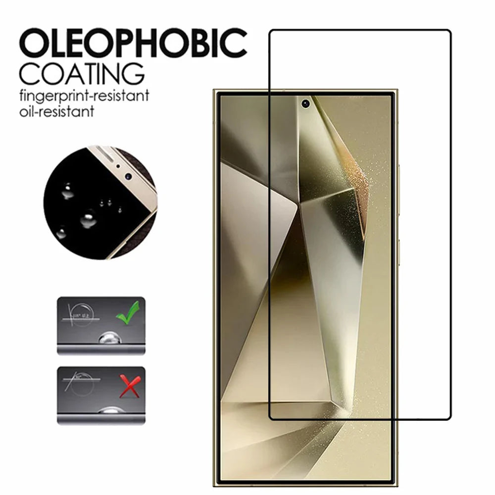 Tempered Glass For Samsung Galaxy S25 S24 Ultra Screen Protector & Camera Film Samsung S24 Ultra Front Glass S25 Plus Film
