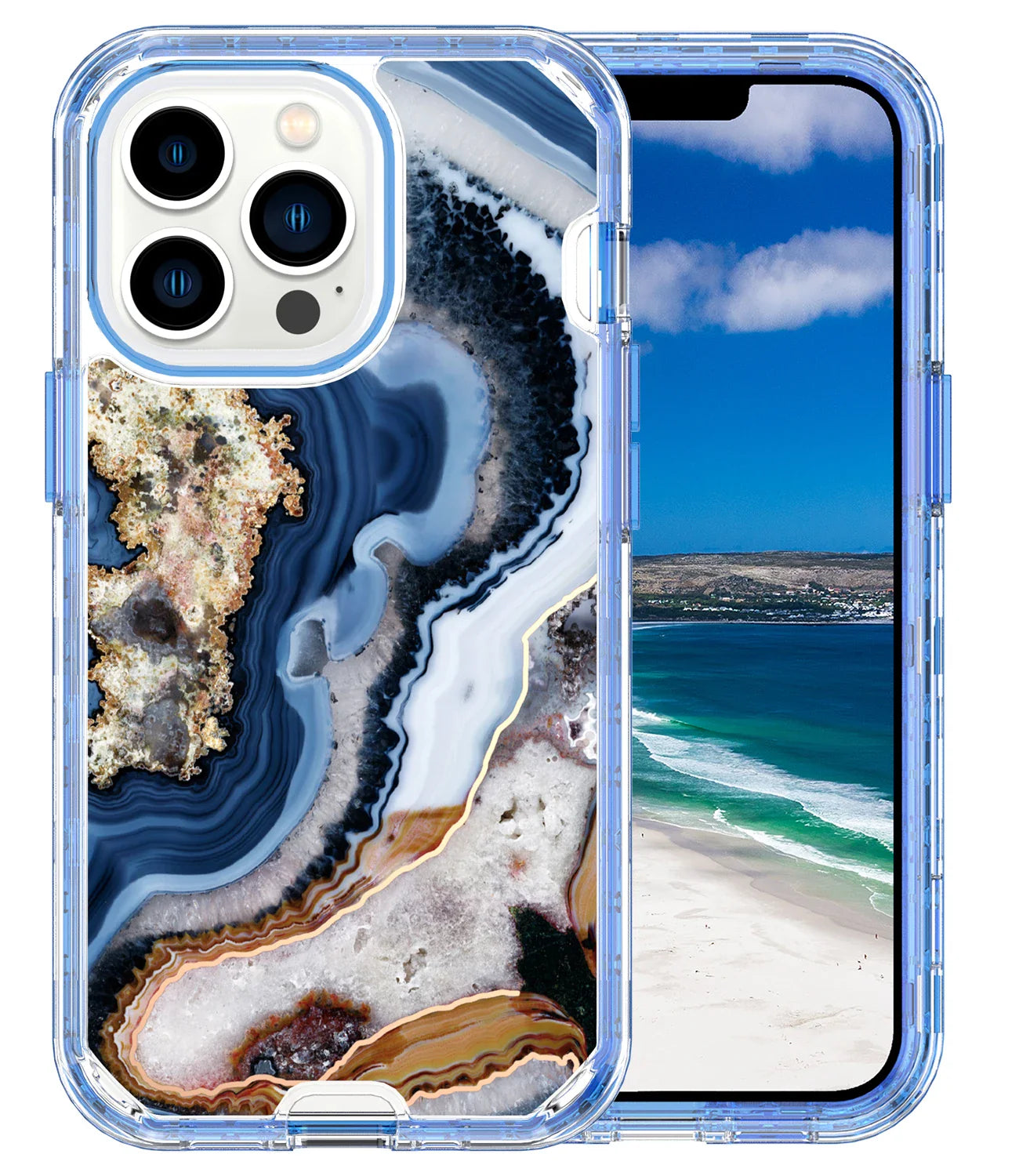 Gradient Colorful Marble Armor Case For iPhone 16 15 14 Pro MAX 13 12 11 X XS XR 7 8 14 Plus PC Bumper Shockproof Phone Cover
