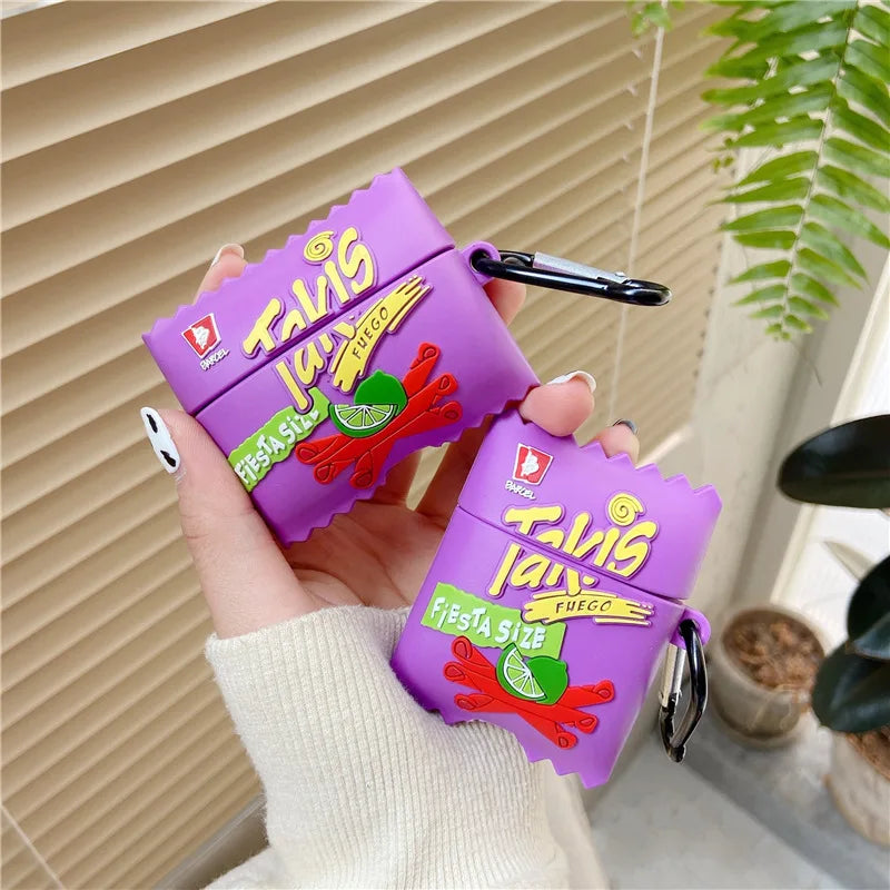 3D Snacks Candy Drinks Silicone Case for Apple Airpods 2 3 4 Generation Cover for AirPods Pro Protective for Air Pods Pro 2022
