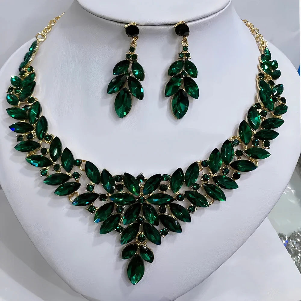 Statement Necklace Earrings Set