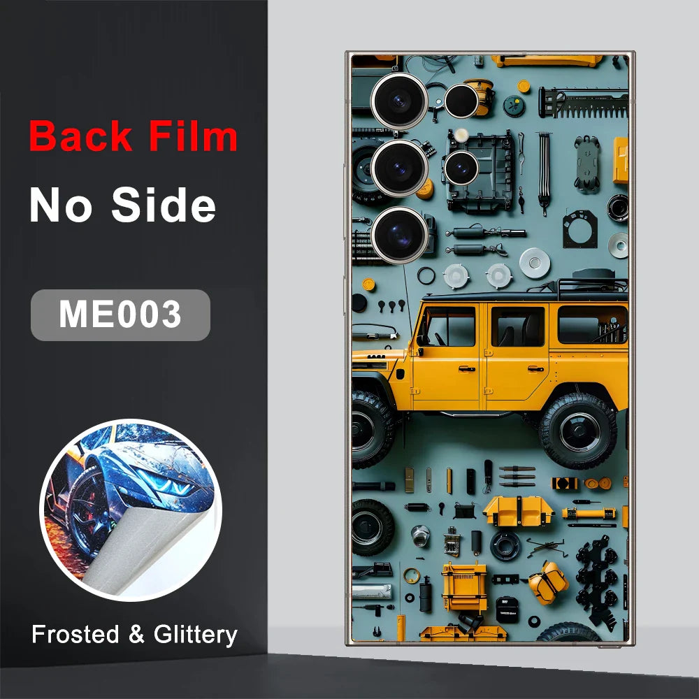 CASEKiTTY Skin Sticker For Galaxy S24 Ultra Back Film Samsung S23 FE S22 S21 Plus Protective Decal Wrap Back Screen Protector
