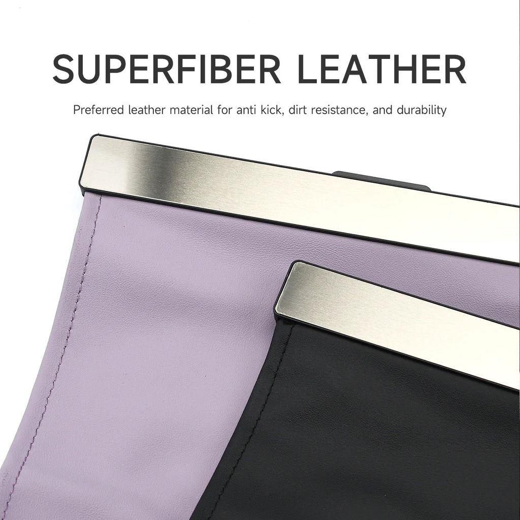 LED Car Garbage Bag Waterproof Magnetic Adsorption Trash Can Back Seat Hanging PU Leather Storage Box Pocket Leak-proof