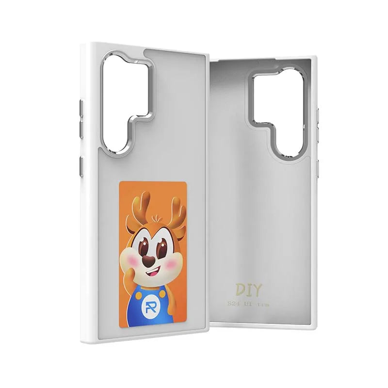 New-tech NFC Function E-ink Phone Case For Samsung S24ultra S23ultra DIY Four Colors Screen Wireless Transmission
