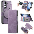 Strong Magnetic 2 In 1 PU Leather Case For Samsung Galaxy Z Fold 7 6 5 4 3 Magsafe Case Detachable Flip Card Holder Wallet RFID