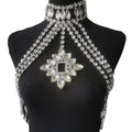 Glass Rhinestone Crystal Choker Body Jewelry