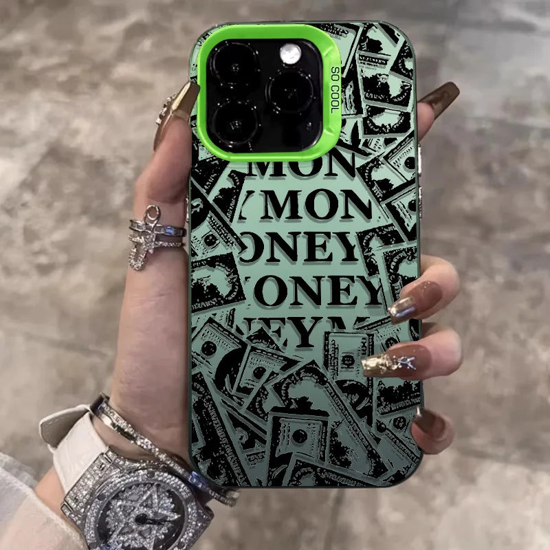 Phone Case For iPhone 11 12 13 14 15 ProMax 7 8 14 15Plus X XR XSMAX Retro n ticket anti-slip protective shell