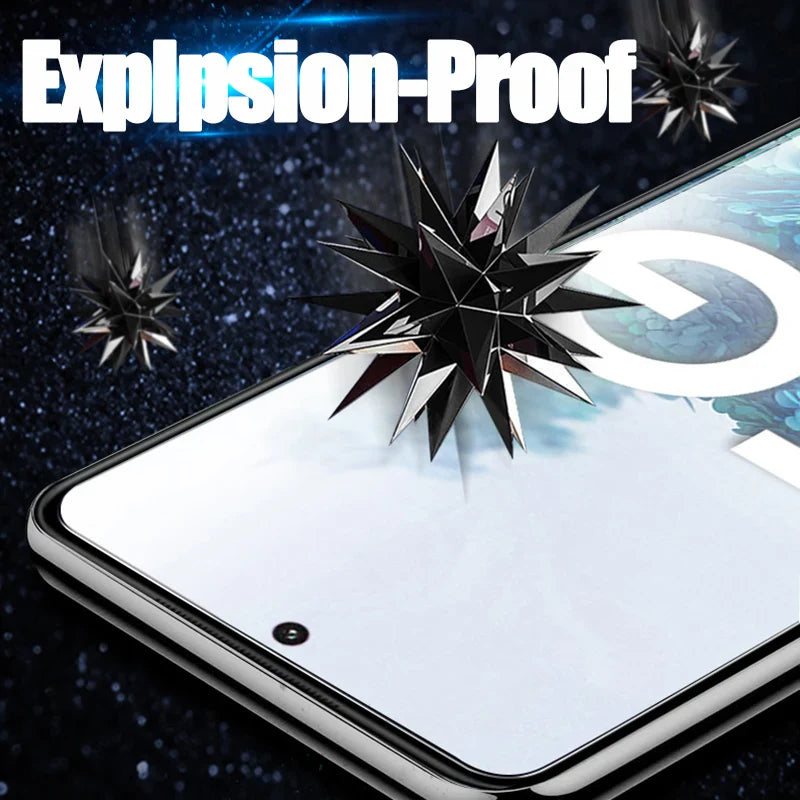 4PCS Tempered Glass For Samsung Galaxy S23 S24 Plus S25 Ultra S23 Fe A51 A52 A52S A56 A53 A54 A55 Full Cover Screen Protector