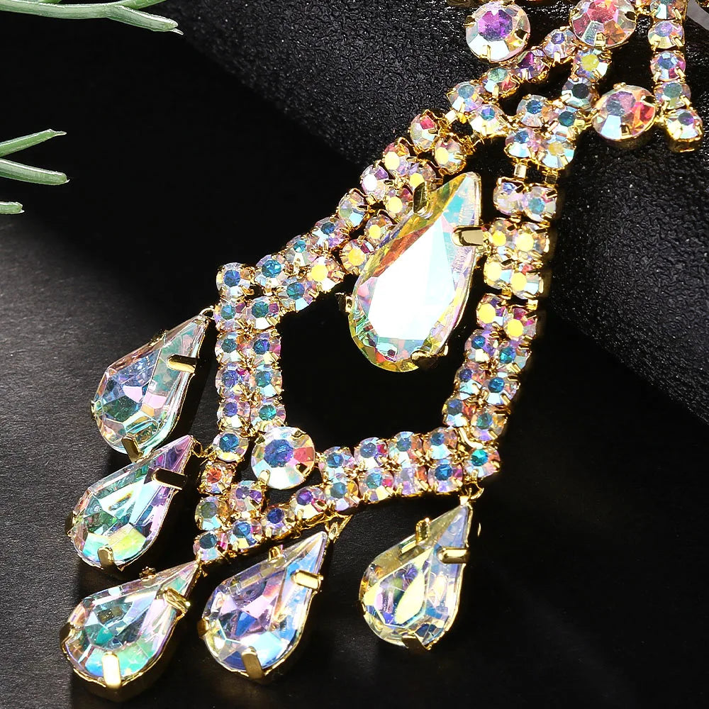 Colorful Geometric Back Chain Jewelry