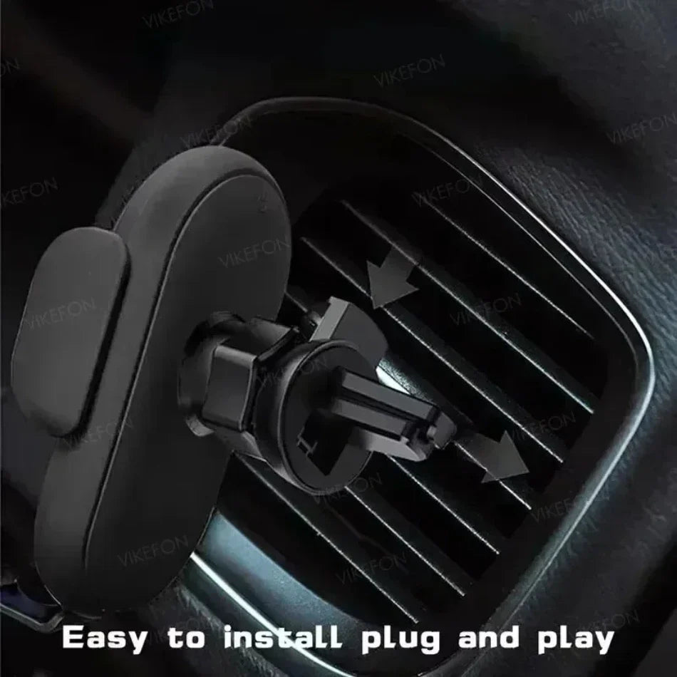 360° Rotation Car Wireless Charger Automatic Clamping Infrared Induction Phone Stand for iPhone 16 15 14 13 Samsung Galaxy S24