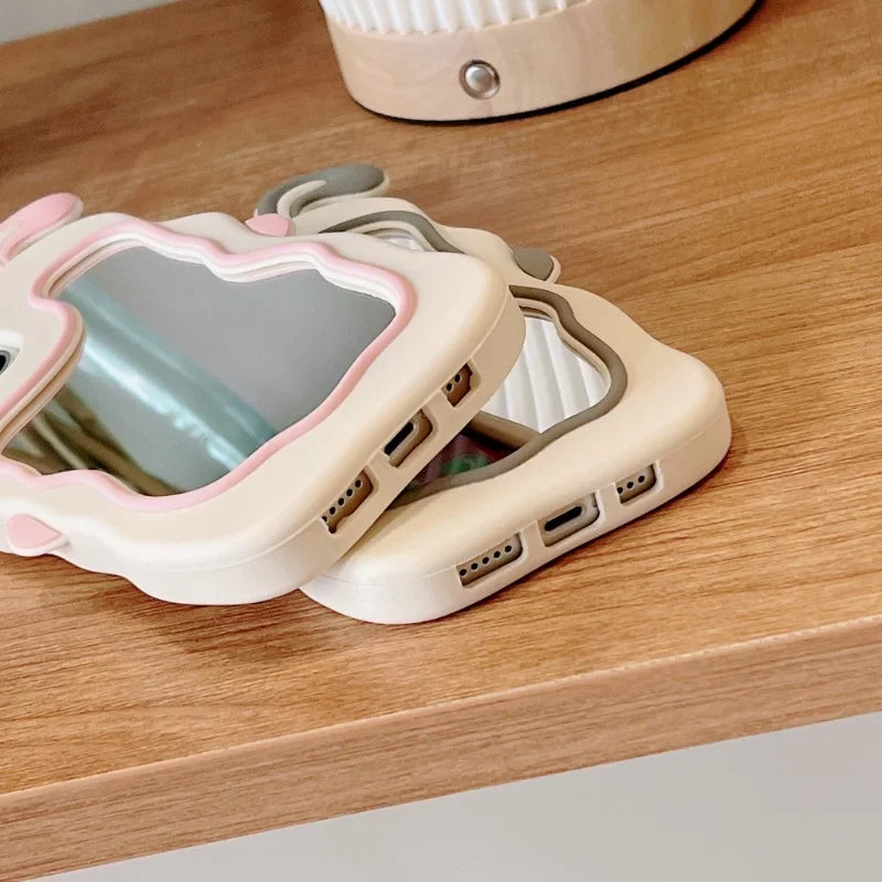 Rabbit Ear Silicone Phone Case for IPhone X XS XR XSmax 6/7/8Plus 14 13 12 11 Pro Promax 15 Pro Max