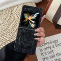 Leopard Print PU Leather Phone Case for Samsung Galaxy Z Flip 7 6 Z Flip 5 4 3 Z Fold 6 5 4 Magnetic Wireless Charging Case