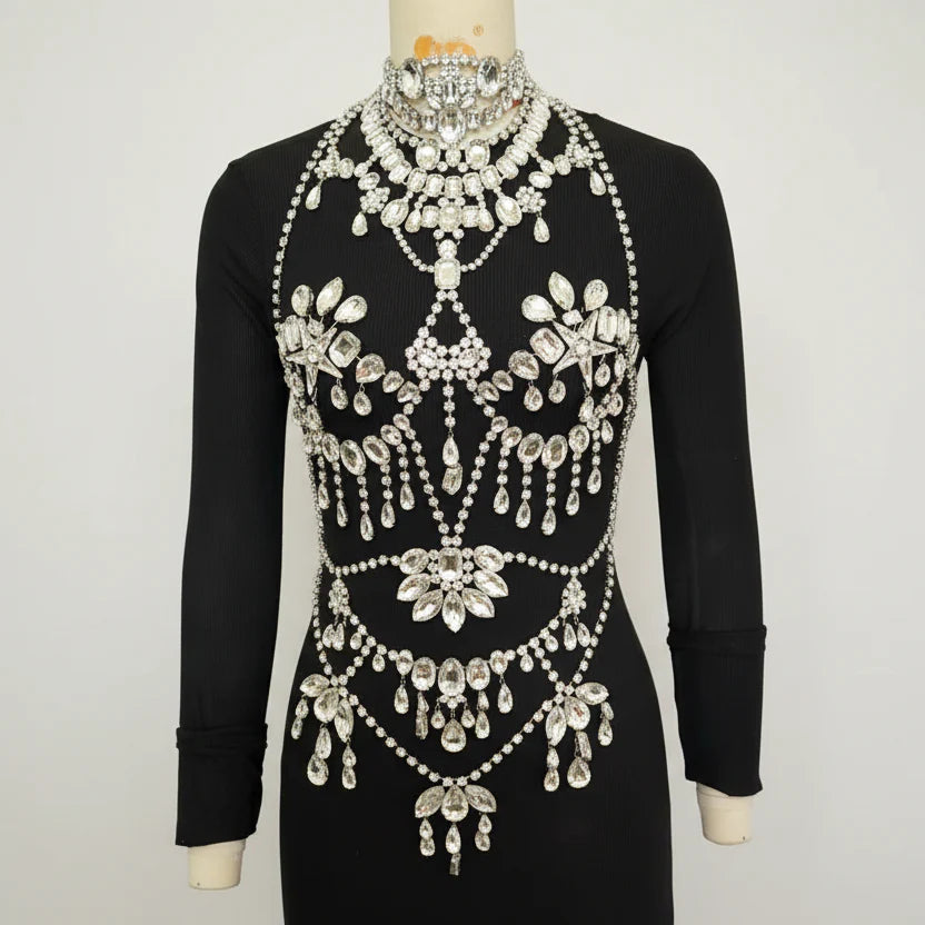 Rhinestone Crystal Full Body Chain