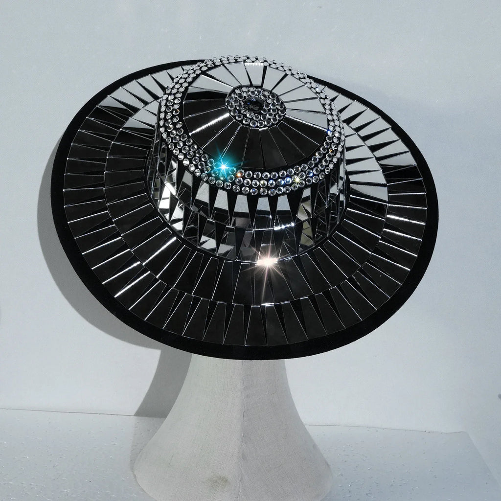 Jazz Mirrored Drag Queen Showgirl Hat