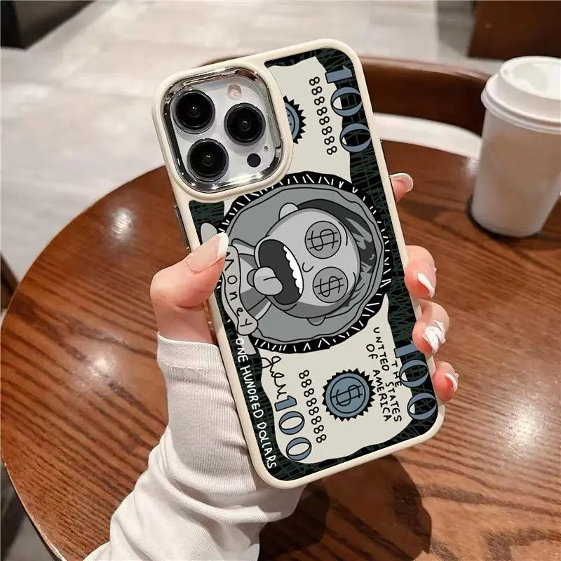 Bank Note Money Fun High Quality Phone Case For iPhone 16 15 14 13 Pro Max 13 12 11 Pro X XR XS MAX 7 8 Plus Fashion Cover Y2k