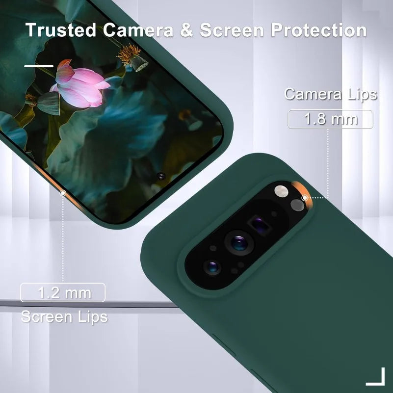 Fashion Liquid Silicone Case for Google Pixel 9 Pro XL 8A 7A 6A 5A Soft Skin Feeling TPU Cover for Google 9A 6 7 8 9 Pro 8Pro