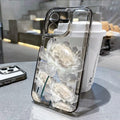 Flower Phone Case For iPhone 13 16 Pro 15 11 12 14 Pro Max XR X XS 7 8 Plus SE Shockproof Transparent Cover Silicone Soft Fundas