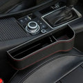 PU Leather Car Seat Gap Storage Box Universal Seat Gap Slit Box With Charging Hole Phone Bottle Keys Holder Box Auto Organizer