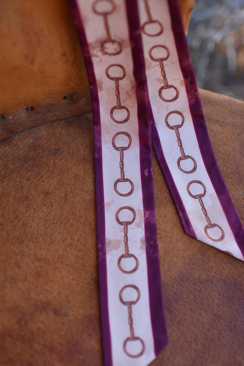 Show Day Dee Ring Snaffle Bit Western Twilly Scarf