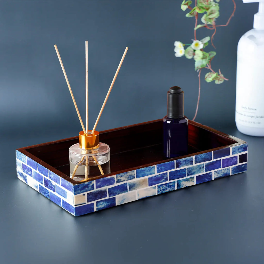 Decorative Tray Bone Inlay Parlour Bond Collection, 10x6 inch