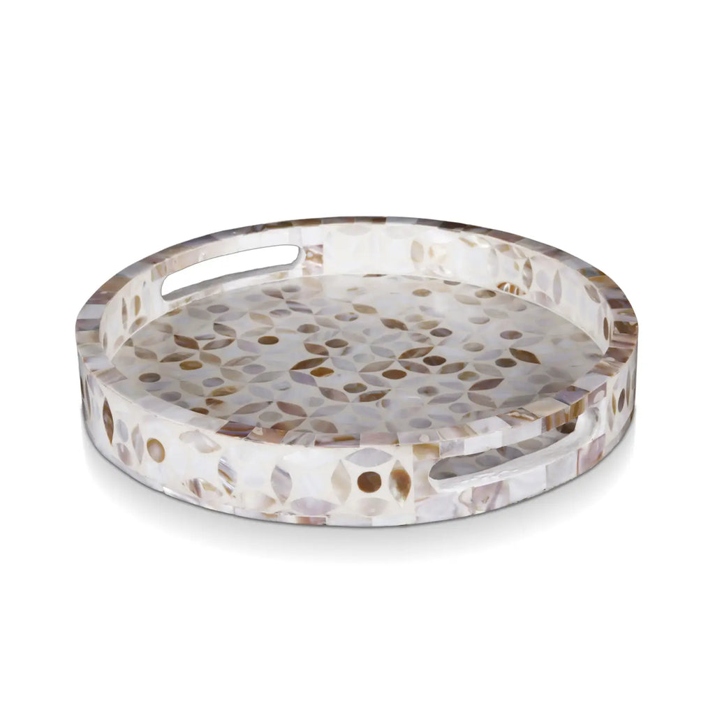 Decorative Tray Discovery Jewel Petit Mother of Pearl Inlay – 12" x 12"