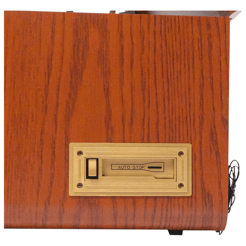 Victor Monument 8-in-1 Wood Music Center with 3-Speed Turntable & Dual Bluetooth