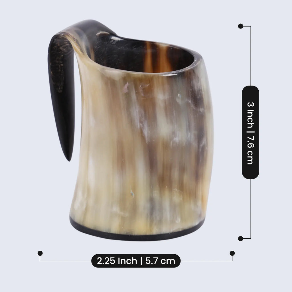 handmade viking horn whiskey shot glass set 5 oz pack 5