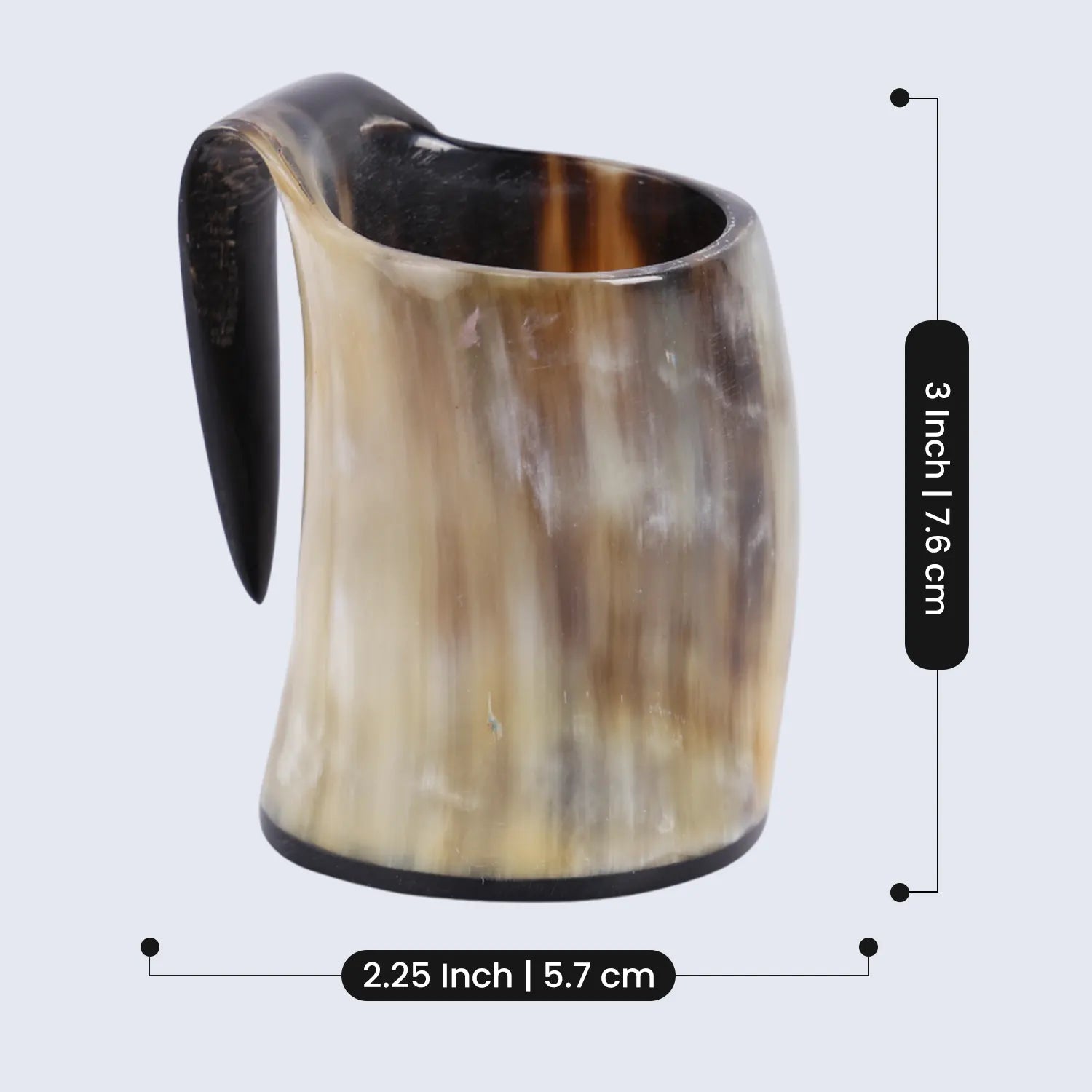handmade viking horn whiskey shot glass set 5 oz pack 5
