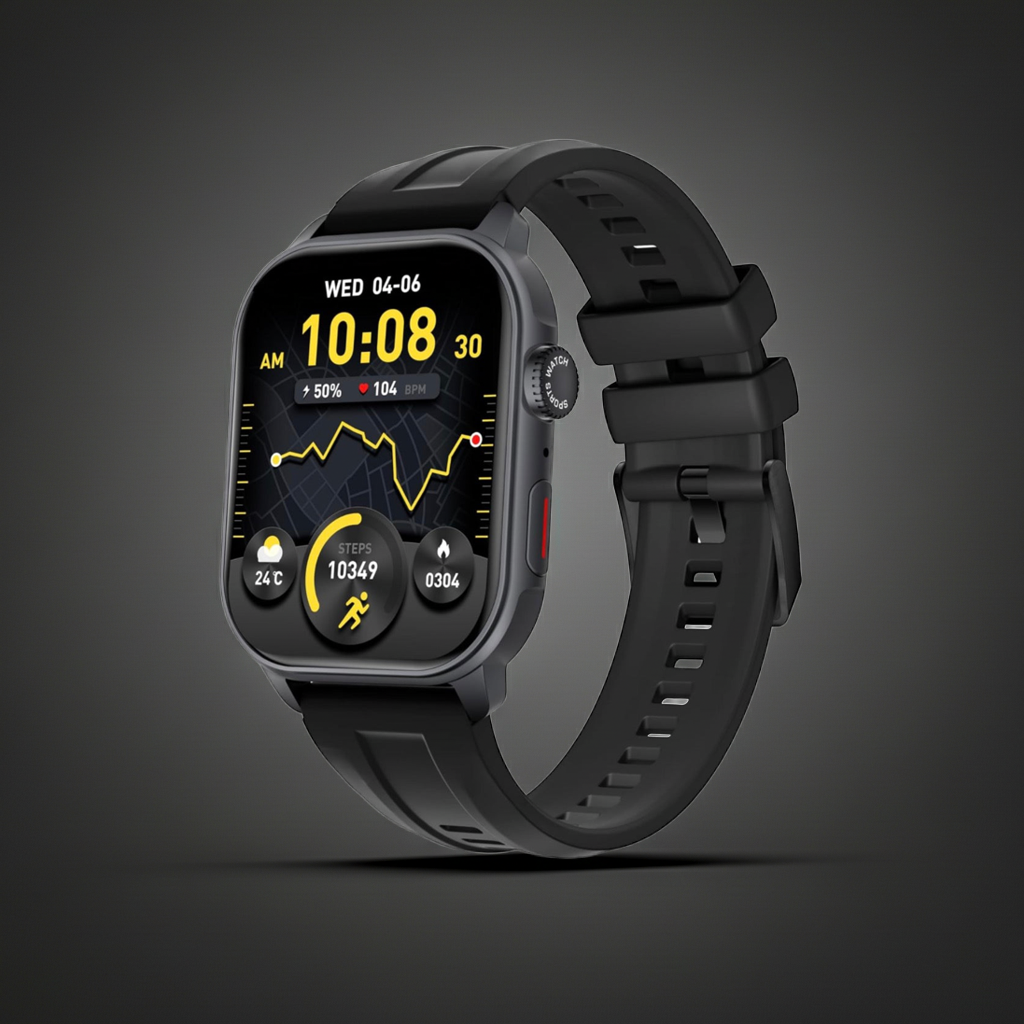 GPS Smartwatch with AMOLED Display, Call Support, Waterproof, for iOS & Android