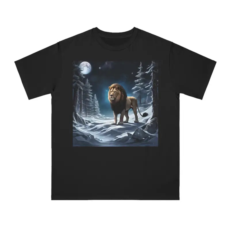 Lion Moonlight Classic T-Shirt - Wild Graphic Tee - DipaliZ