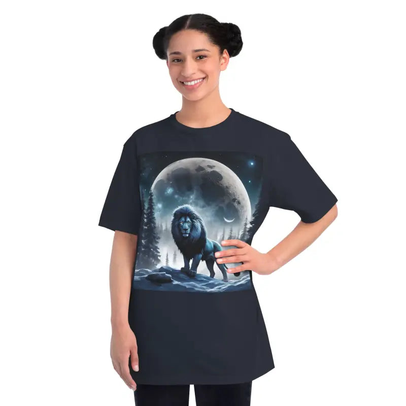 Lion Forest Classic T-Shirt - Moonlight Design - DipaliZ