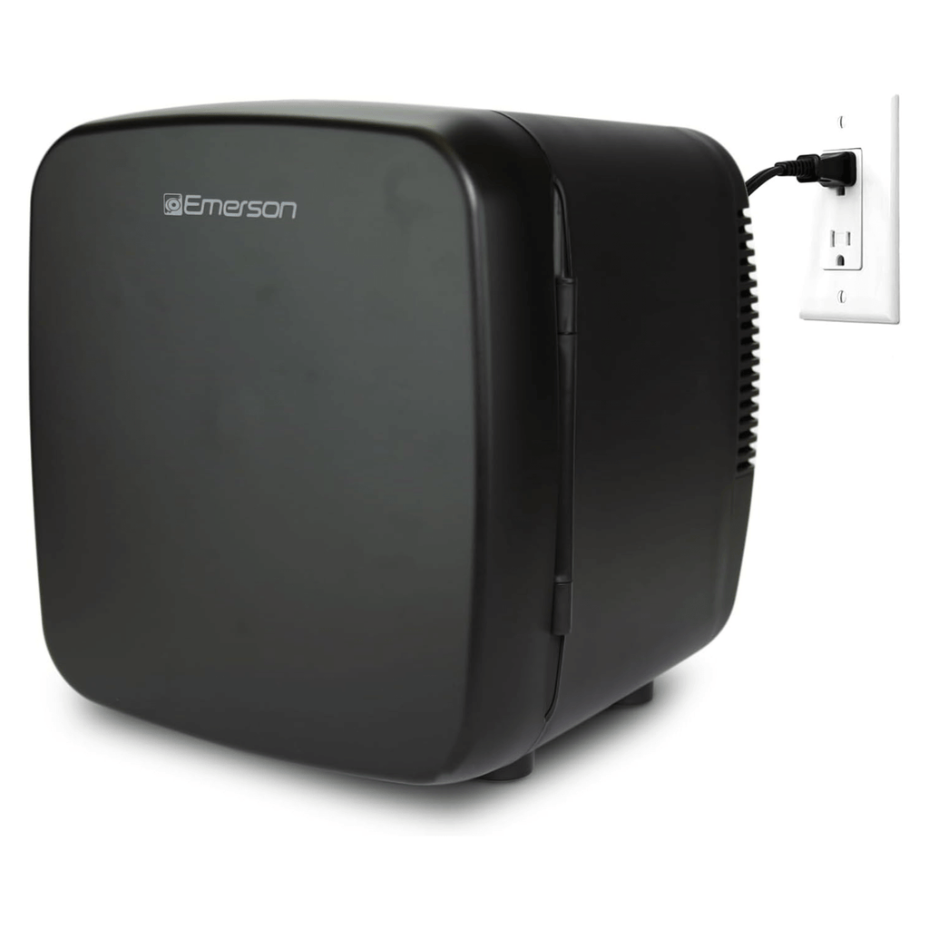 Emerson Portable Mini Fridge Cooler XL with 9 Liter Capacity and Locking Latch