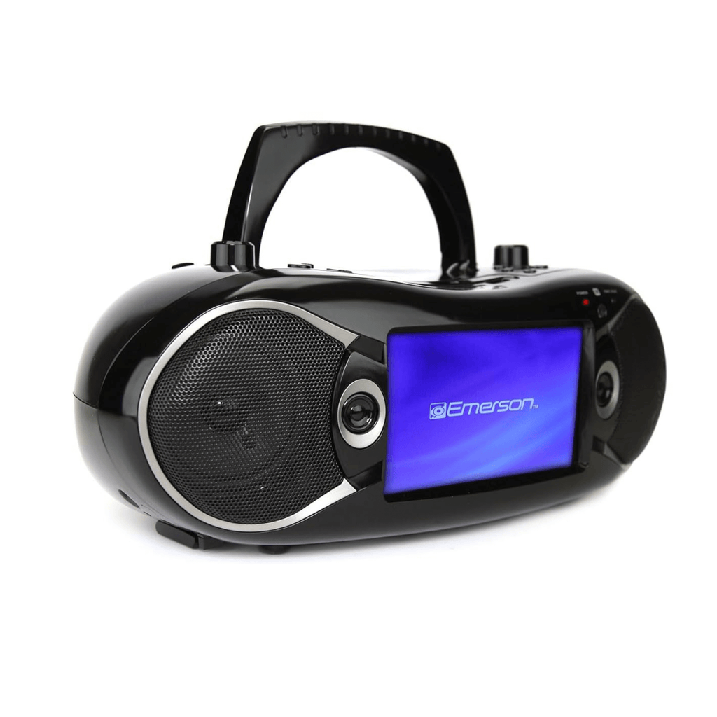 Emerson 7" Bluetooth TV DVD Boombox Black - Refurbished