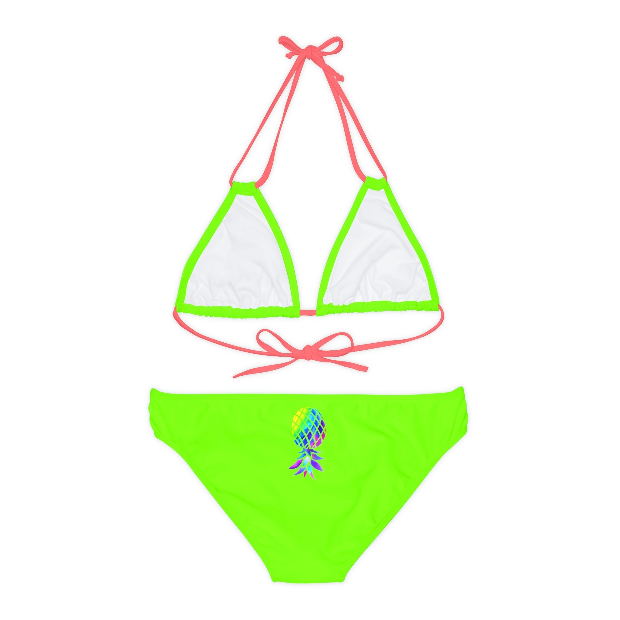 Upside down Pineapple Strappy Bikini Set