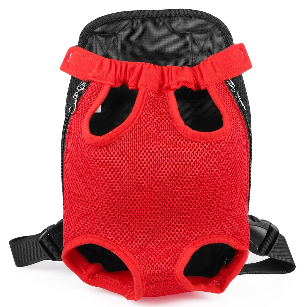 Dog Carrier Backpack Legs Out Front Pet Backpack Carrier Travel Bag Adjustable Shoulder Straps for Hiking Camping Shopping Biking
