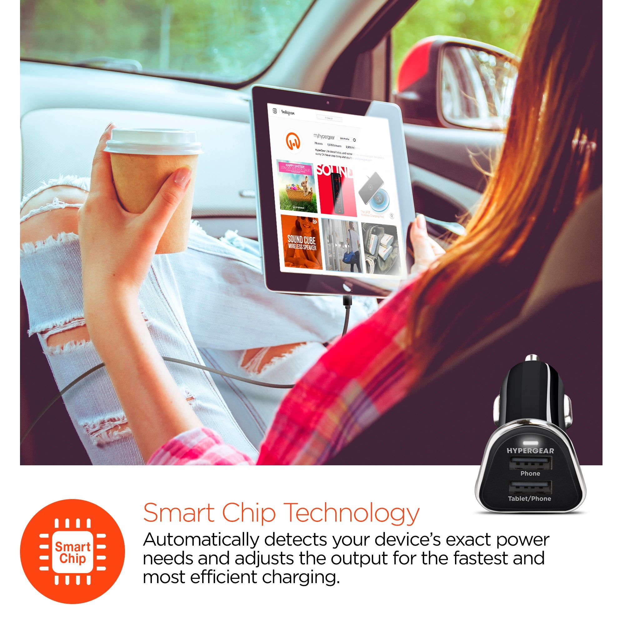HyperGear Hi-Power Dual USB 3.4A Car Charger