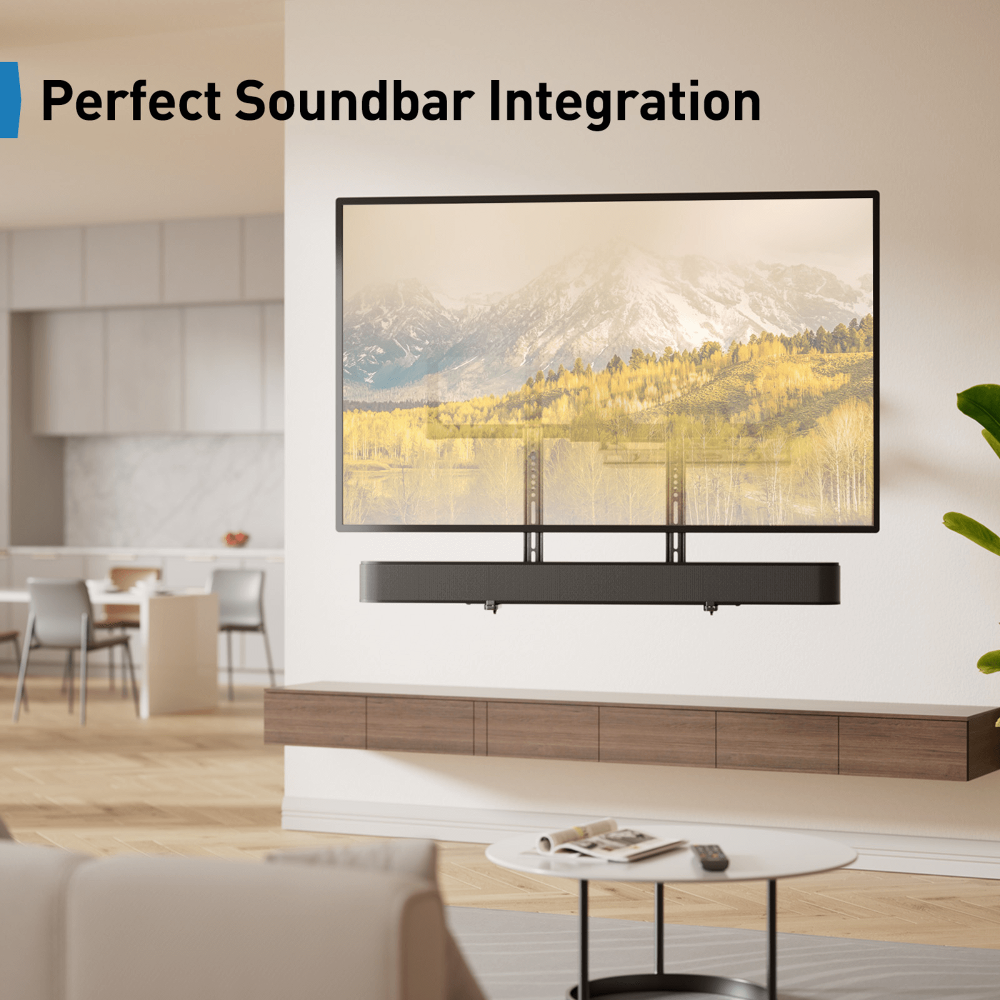 ErgoAV Universal Soundbar Mount Supports up to 13.2lbs