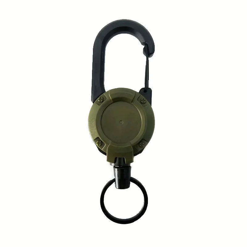 1/2/4pcs Retractable Keychain Badge Reels Heavy Duty Clip With Carabine