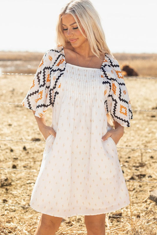 Penny Western Aztec Loose Mini Dress