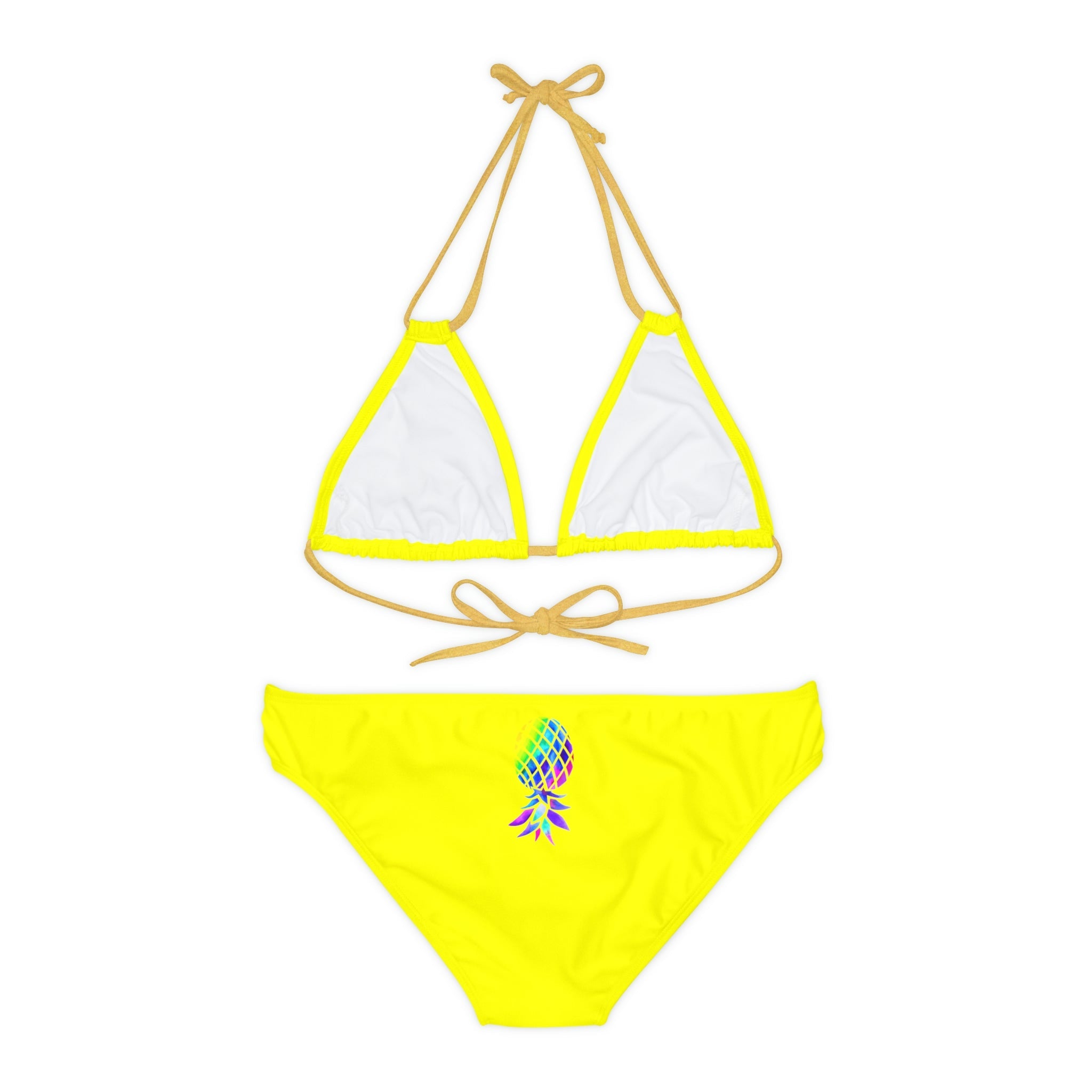 Upside down Pineapple Strappy Bikini Set