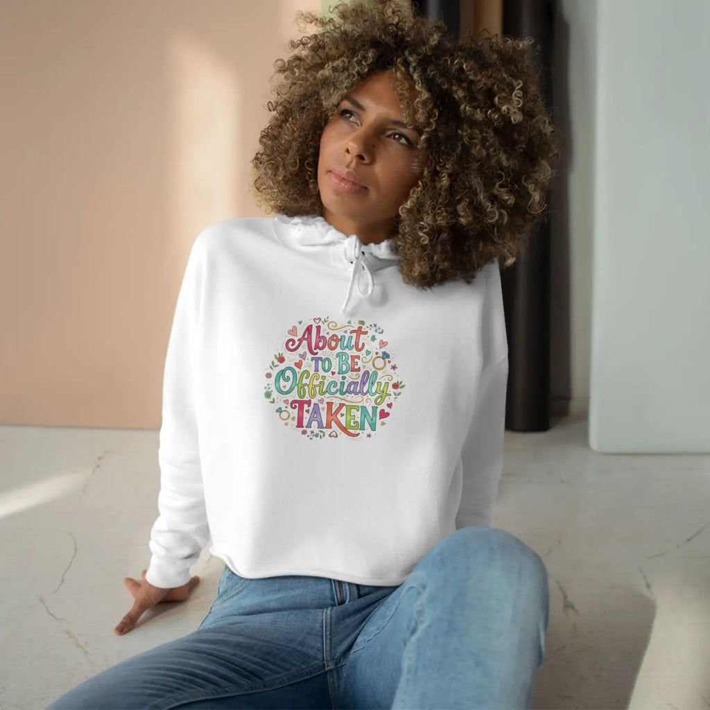 Pastel Bloom Cropped Hoodie Soft Luxe Comfort - DipaliZ