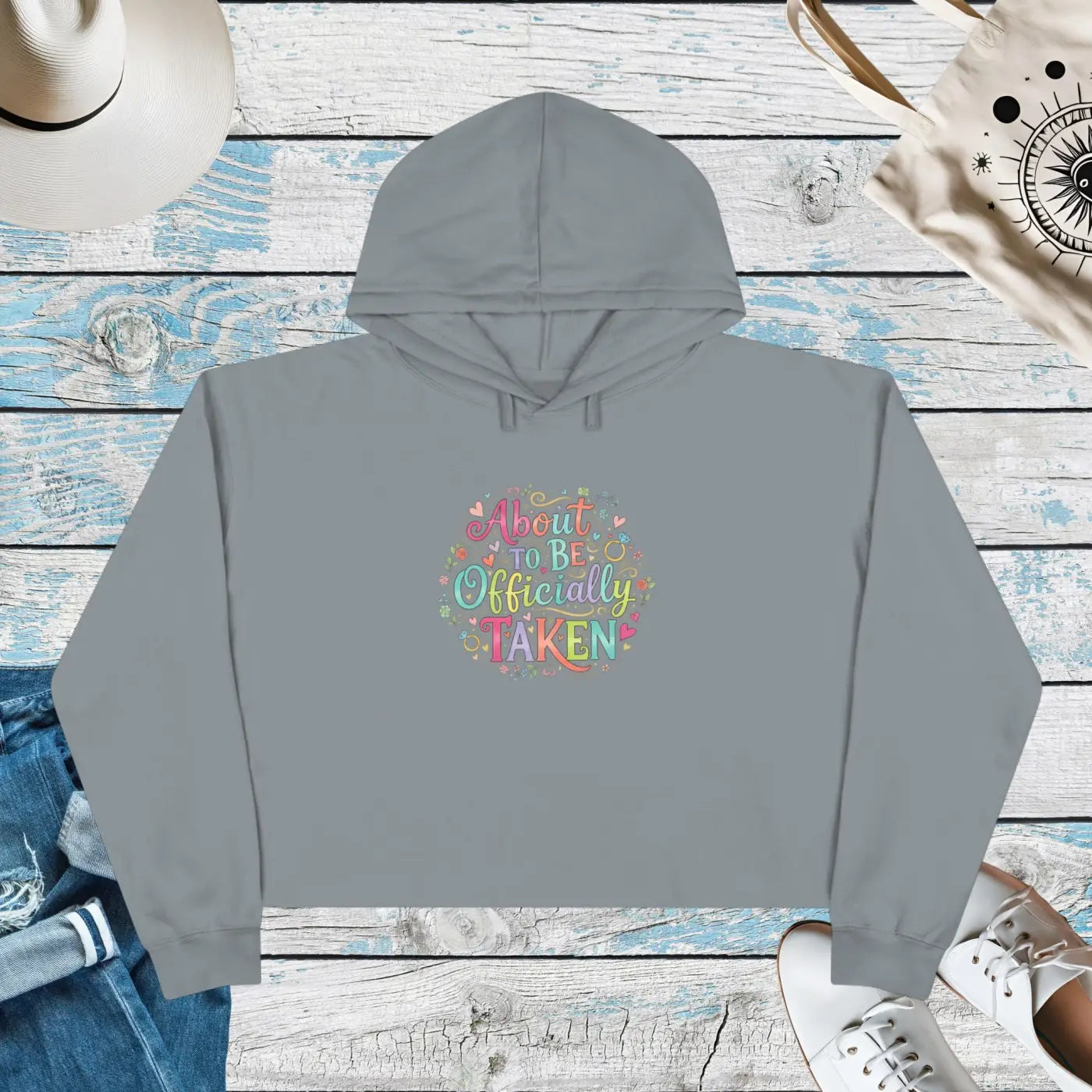 Pastel Bloom Cropped Hoodie Soft Luxe Comfort - DipaliZ