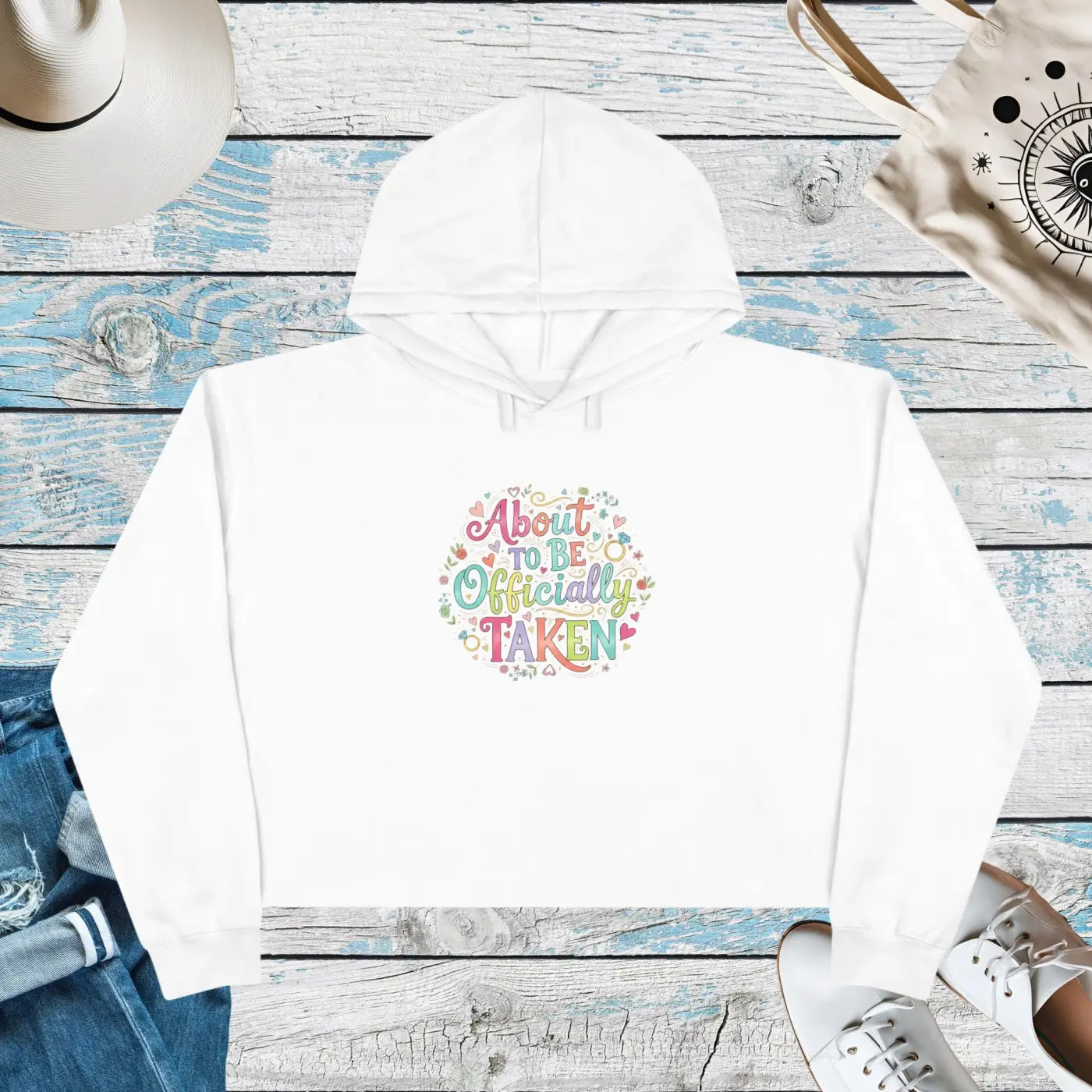 Pastel Bloom Cropped Hoodie Soft Luxe Comfort - DipaliZ