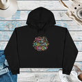 Pastel Bloom Cropped Hoodie Soft Luxe Comfort - DipaliZ