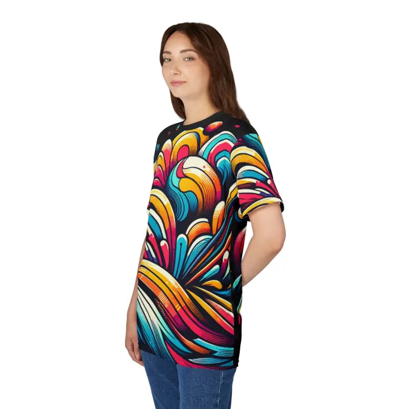 Abstract Brush Strokes Tee - Unisex All Over Print - DipaliZ