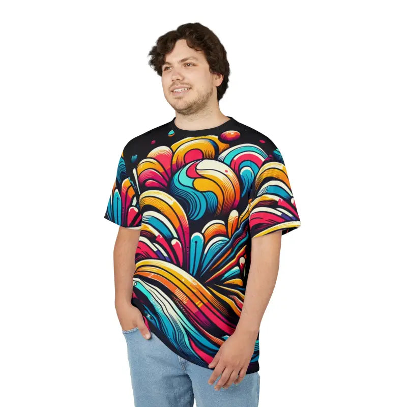 Abstract Brush Strokes Tee - Unisex All Over Print - DipaliZ
