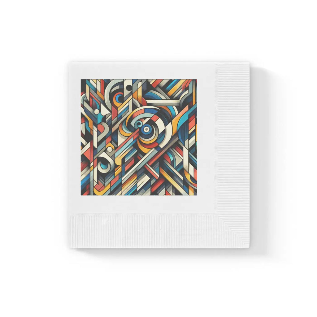 Geometric Pattern Paper Napkins - Colorful Party Decor - DipaliZ