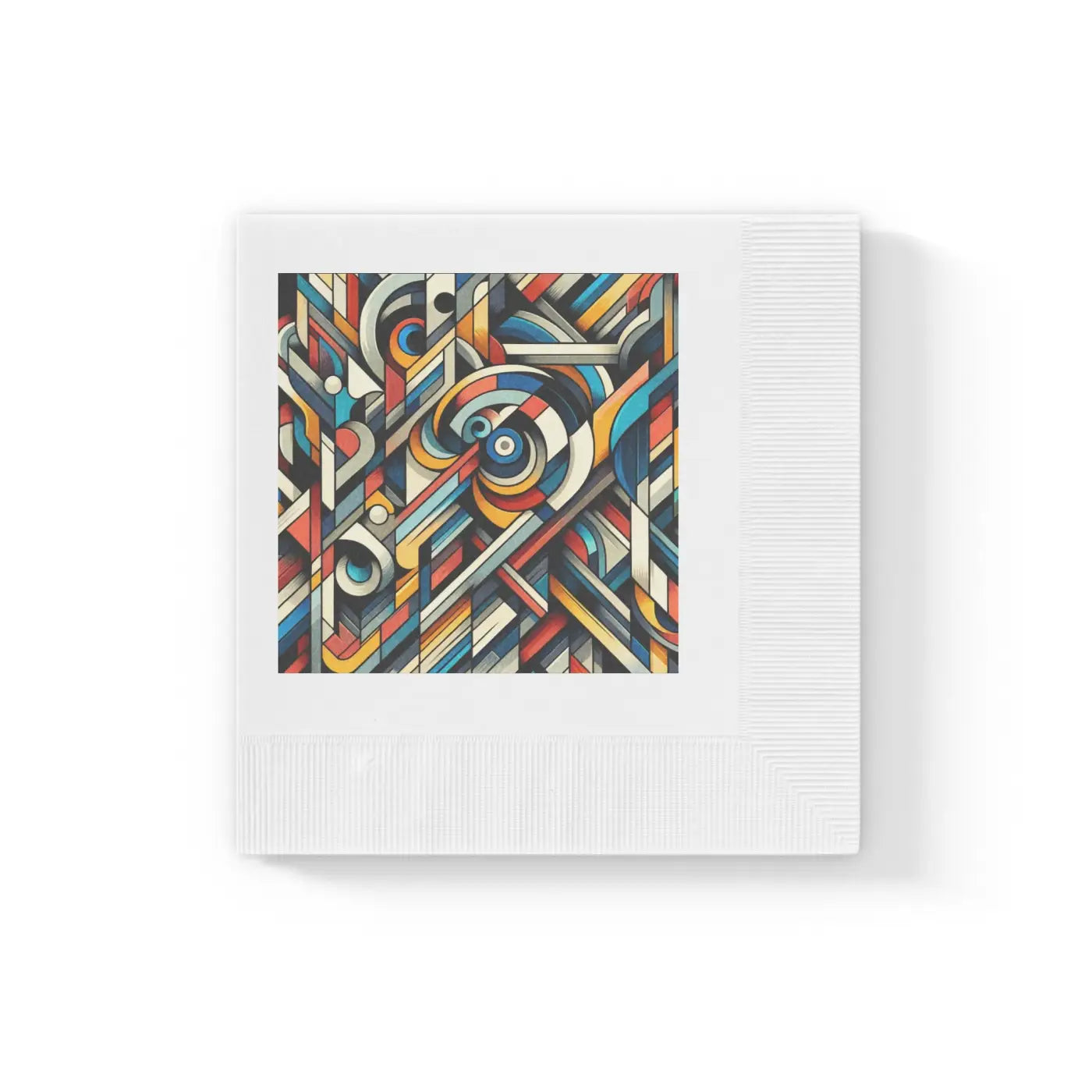 Geometric Pattern Paper Napkins - Colorful Party Decor - DipaliZ