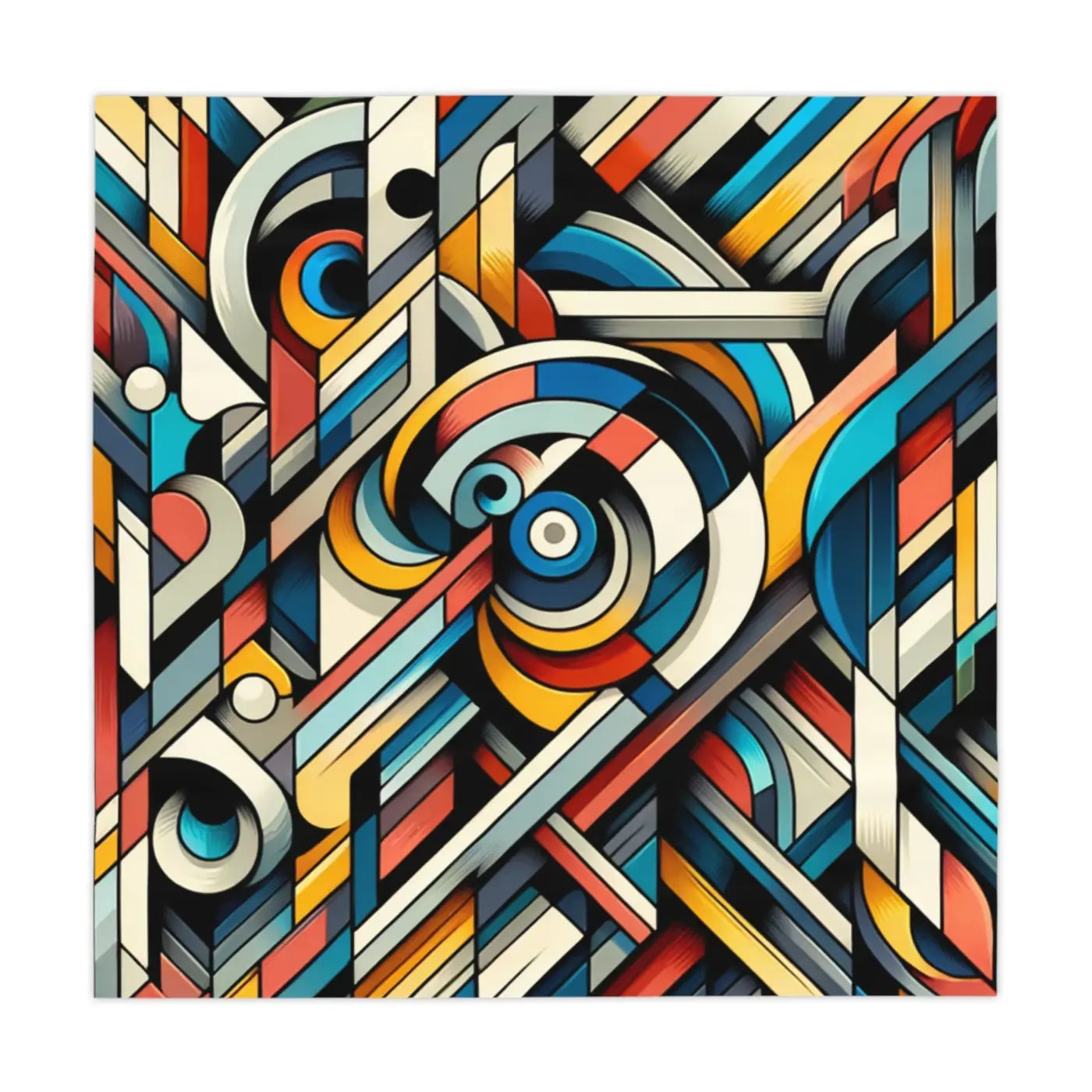 Colorful Geometric Pattern Tablecloth - Transform Your Table - DipaliZ
