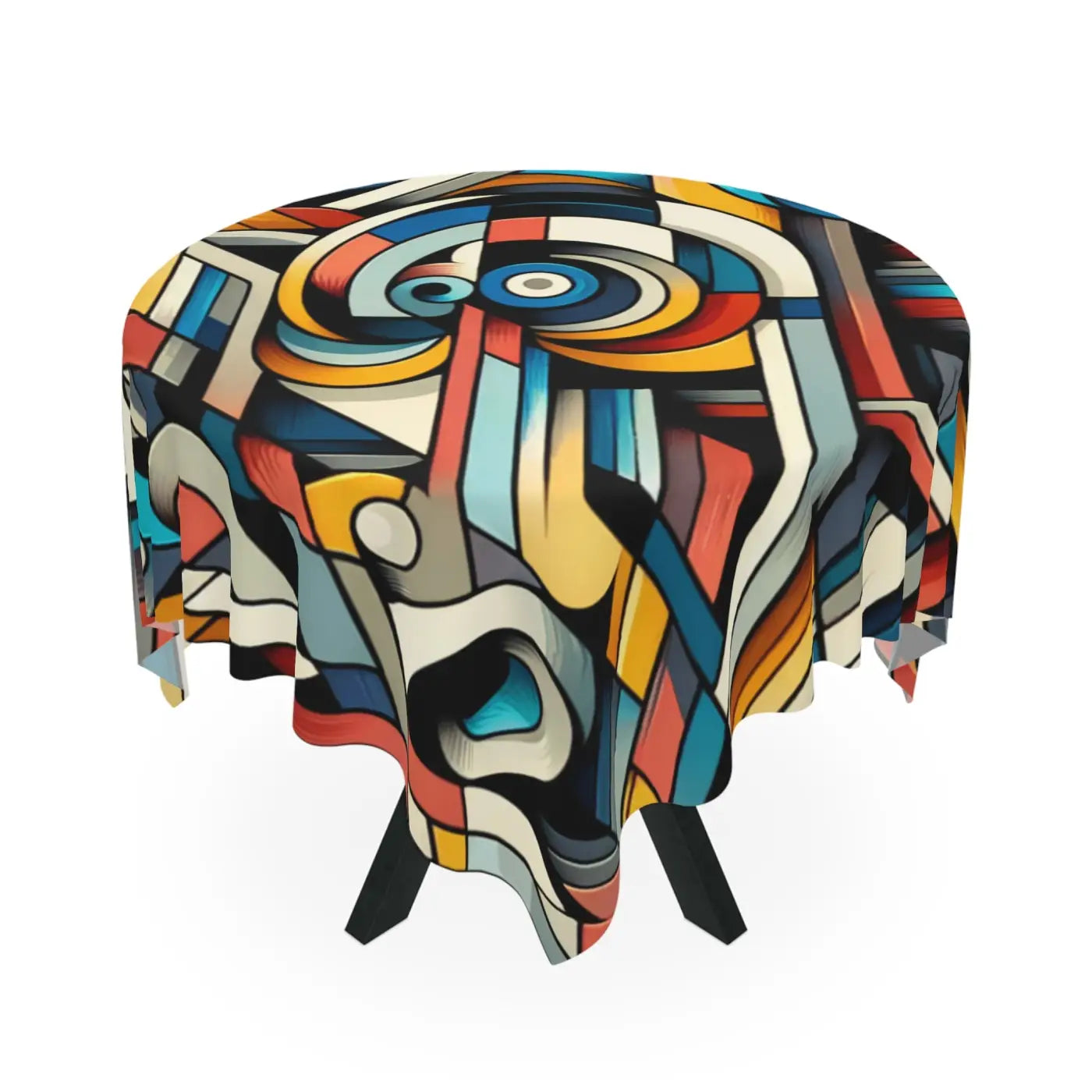 Colorful Geometric Pattern Tablecloth - Transform Your Table - DipaliZ